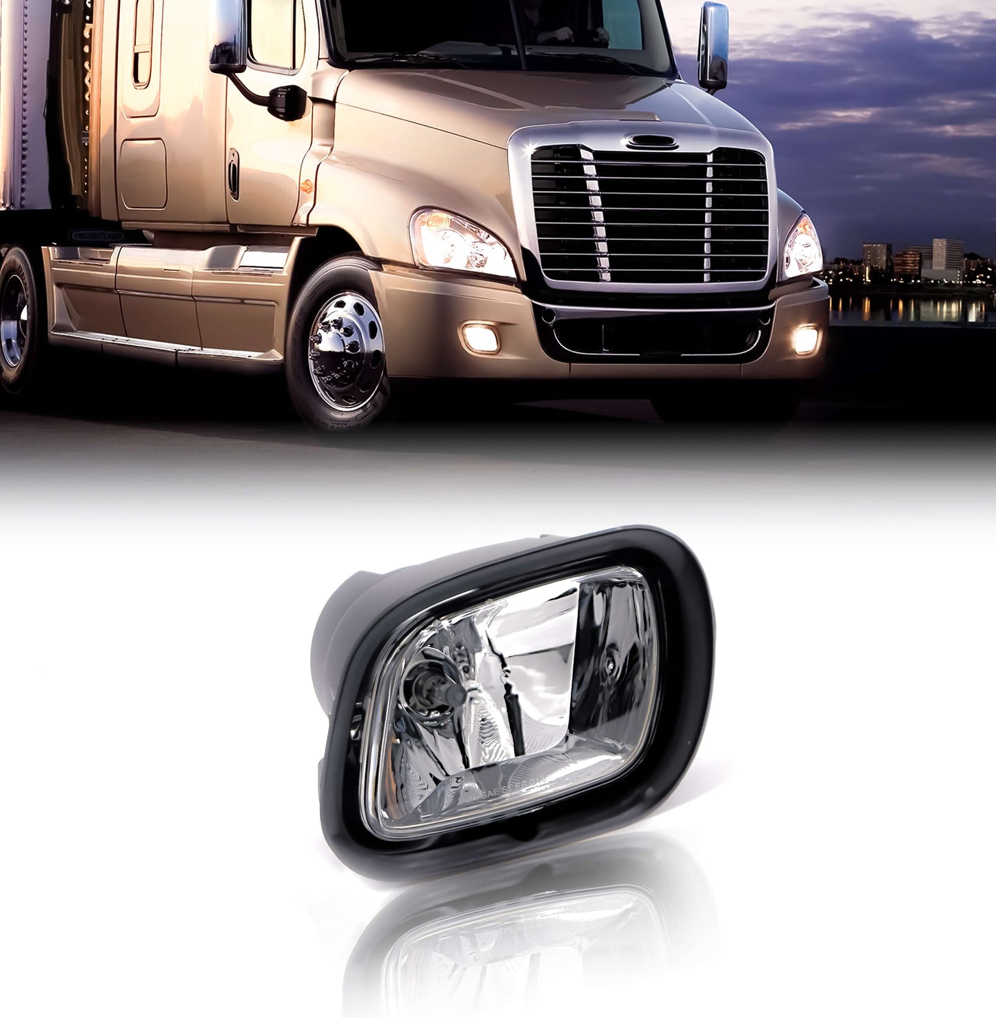 2008-2018 Freightliner Cascadia Right Fog Light w/o DRL (Replaces A0651908001)